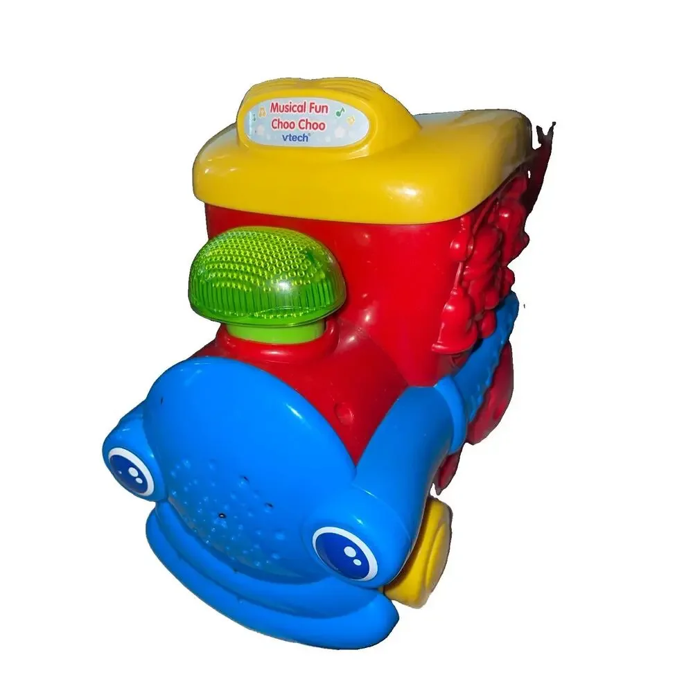 Vtech Musical Fun Choo Choo Train Engine Tested Works Plays Music Talks Lights